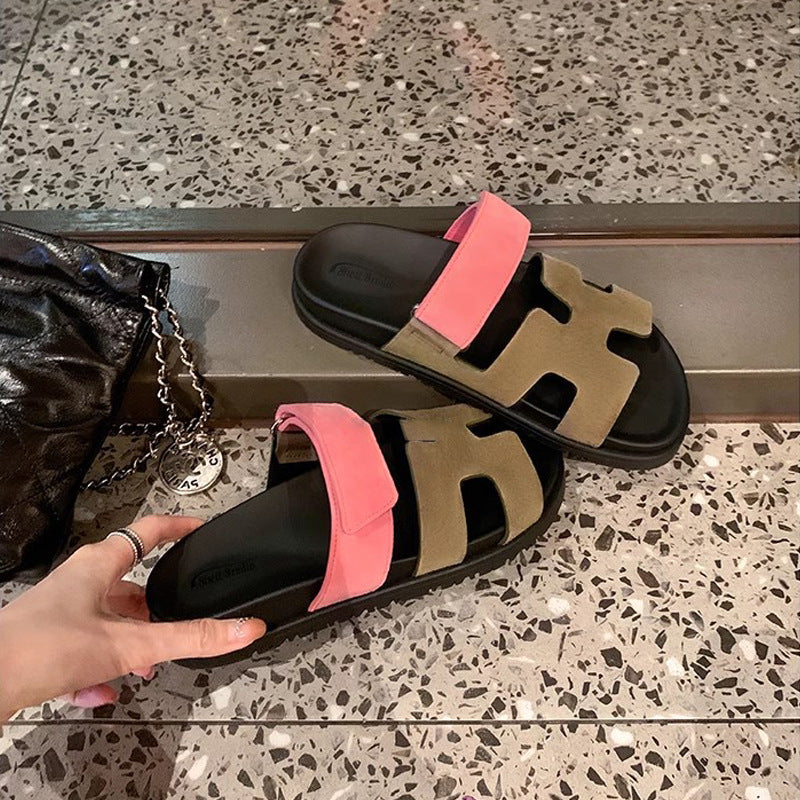 Women's Second Uncle Summer Velcro Platform For Slippers