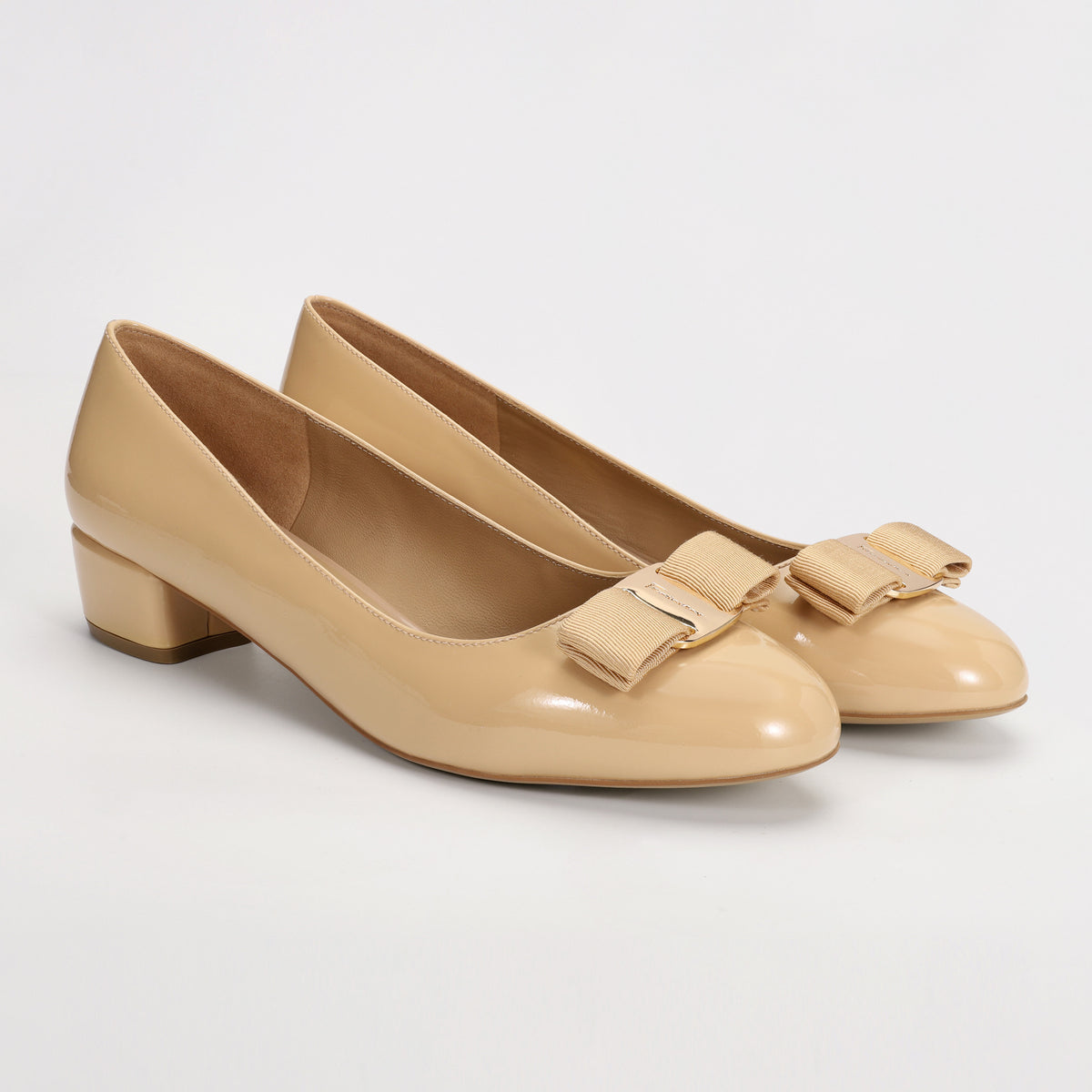 Women's French Entry Lux Patent Pumps Sheepskin Lining Thick Women's Fashion Shoes