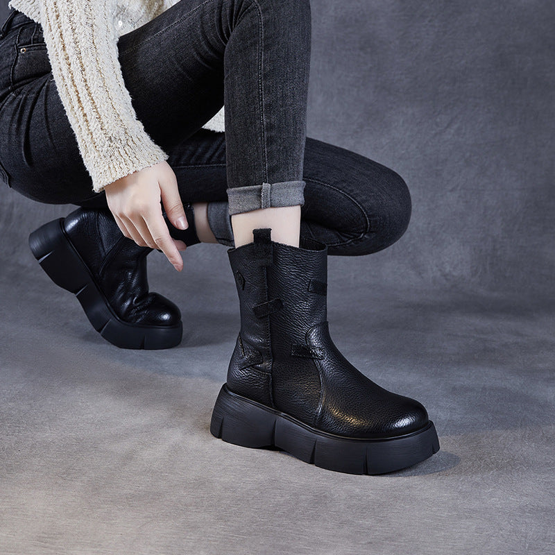 Women's For Genuine Fashion Knight Platform Beggar Boots