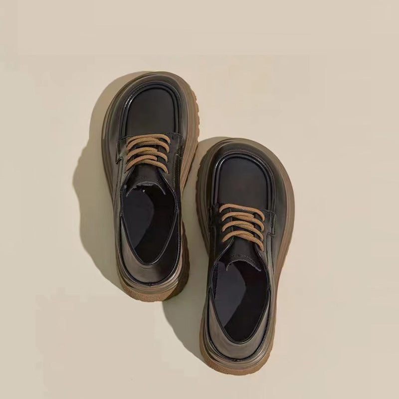 Retro British Style College Versatile Single-layer Casual Shoes