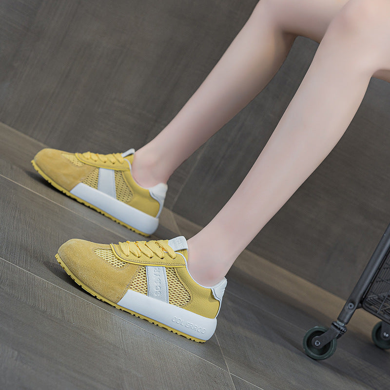 Women's German Training Transparent Mesh Thick Bottom Soft Women's Casual Shoes