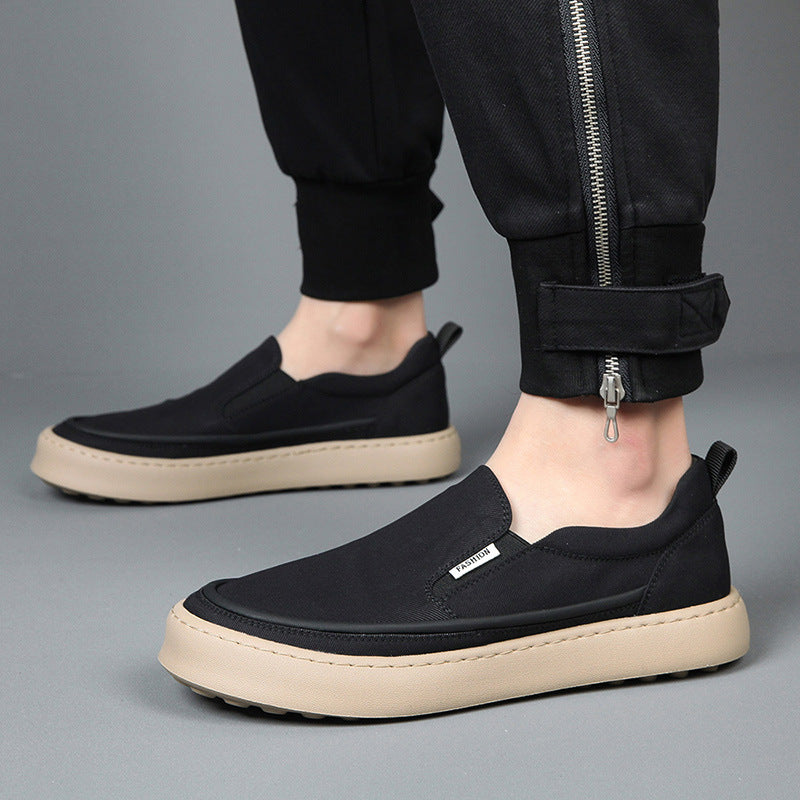 Men's Cloth Summer Versatile Ice Silk Breathable Canvas Shoes