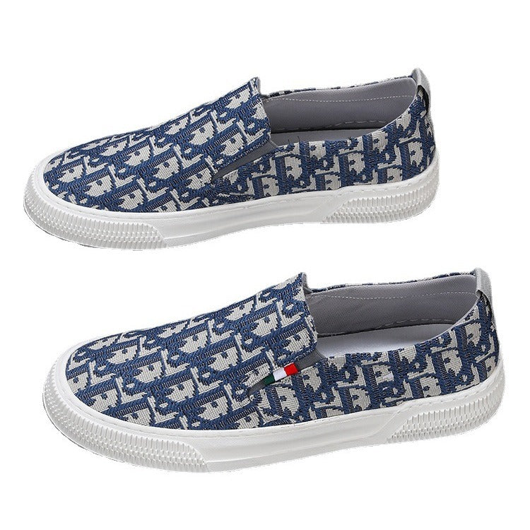 Men's Soft Bottom Breathable Cloth Bear Versatile Canvas Shoes