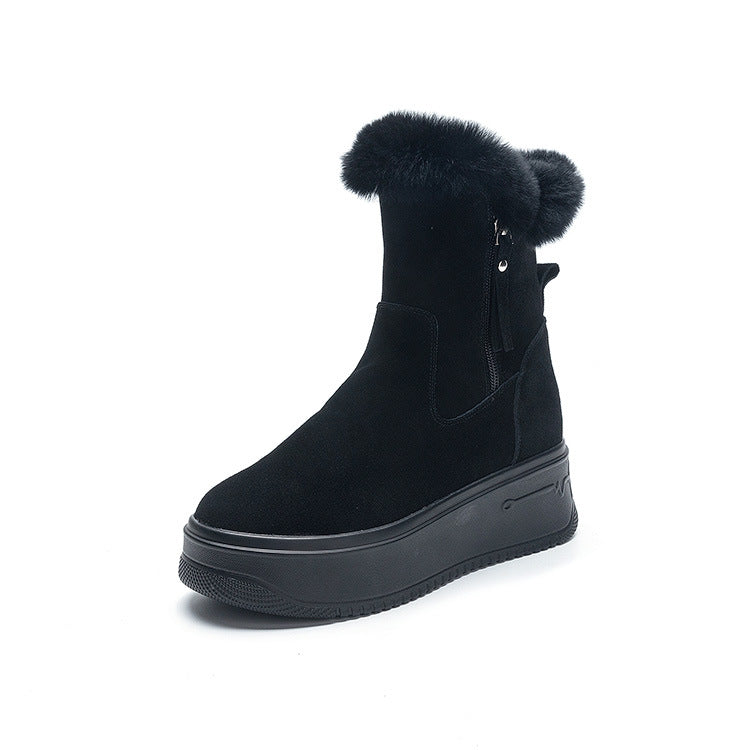 Women's Insole Muffin Bottom Cotton Thickening Insulated Snow Boots
