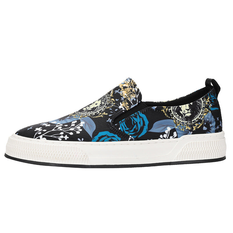 Men's Korean Style Leisure Trendy Board Low Top Canvas Shoes
