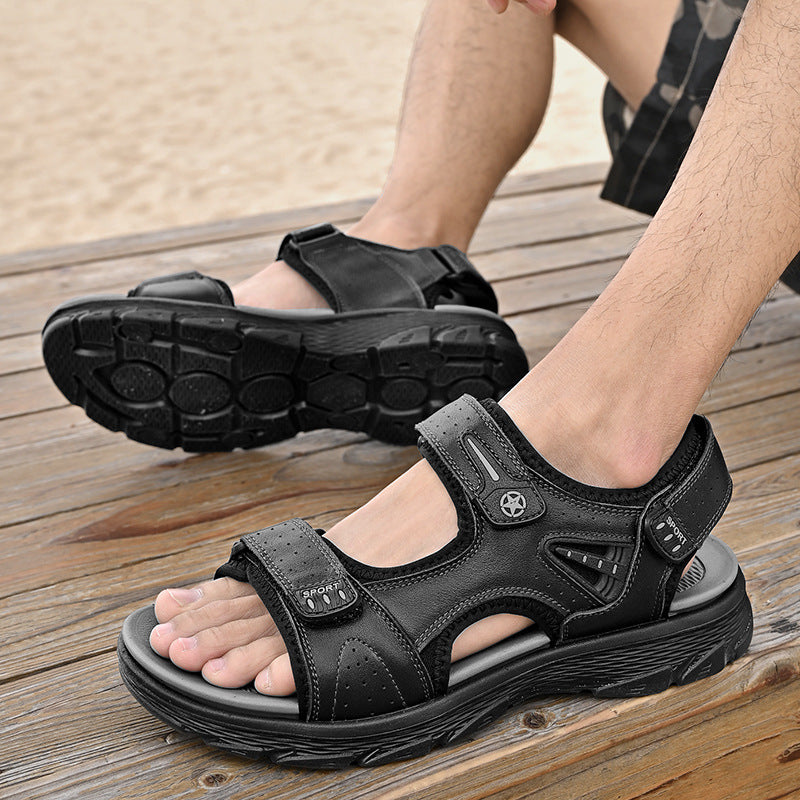 Men's Beach Summer Sports Breathable Soft Bottom Sandals
