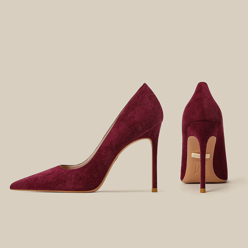 Women's Lady Like Woman Stiletto Man Attracted Black Heels