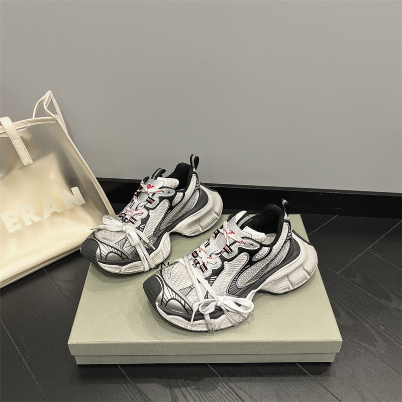 Women's & Men's Generation Dad Couple Retro Distressed Fashion Sneakers