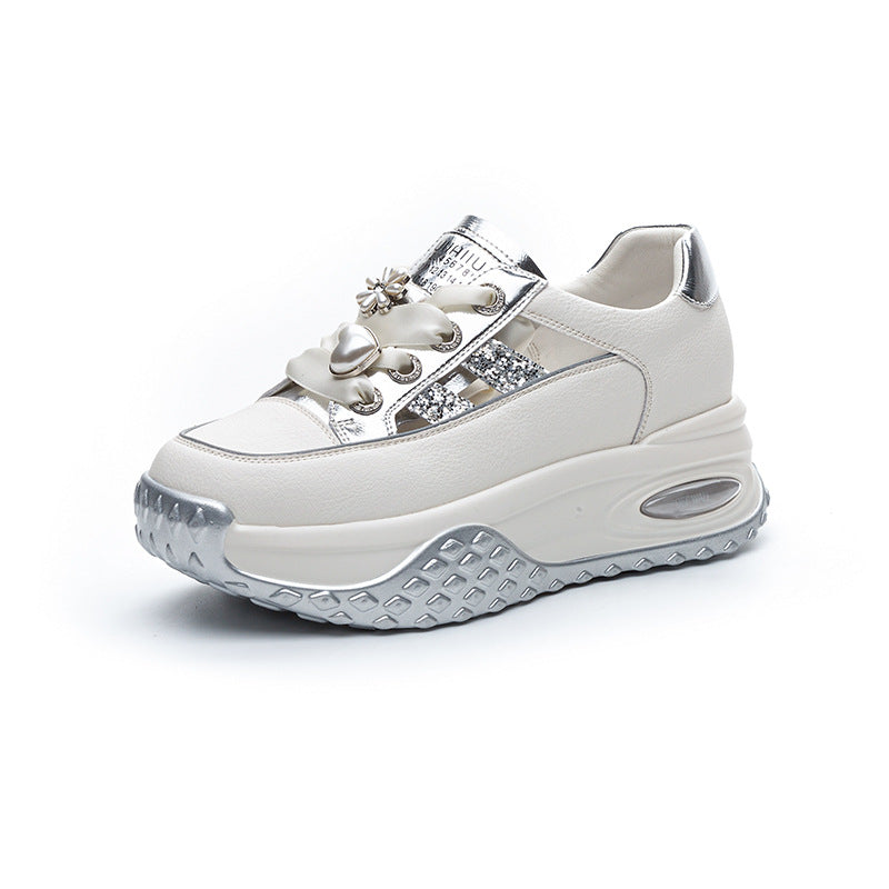 Women's Summer Stylish Lightweight Height Increasing Insole Casual Shoes