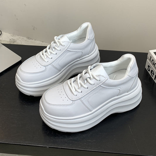 Women's Thick Bottom Height Increasing Spring Breathable Casual Shoes