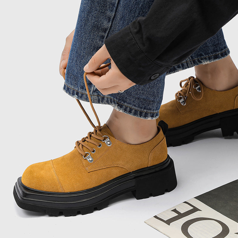 Men's Leisure Versatile Business Thick Round Toe Boots