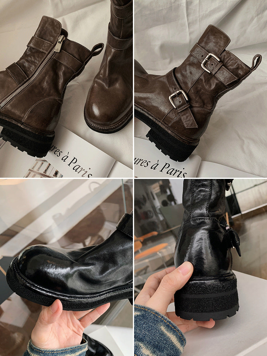 Horse Skin Thin Booties Female Report Boots