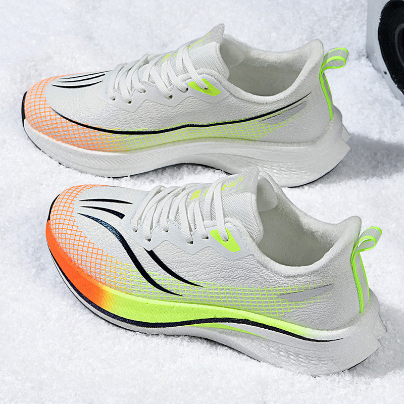 Red Rabbit Winter Fleece-lined Running Carbon Sneakers