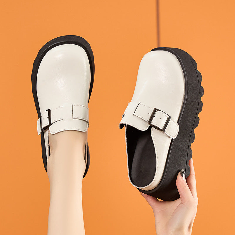 Women's Toe Cap Half Outer Wear Stylish Height Slippers