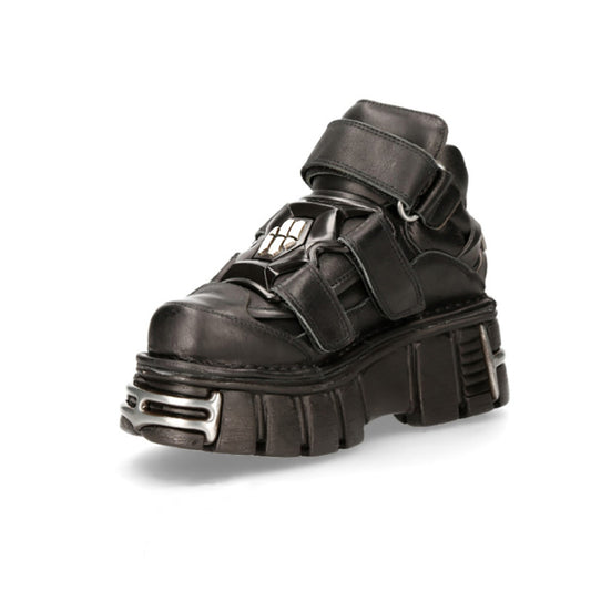 Women's Muffin Bottom Dad Increased Punk Thick Round Casual Shoes