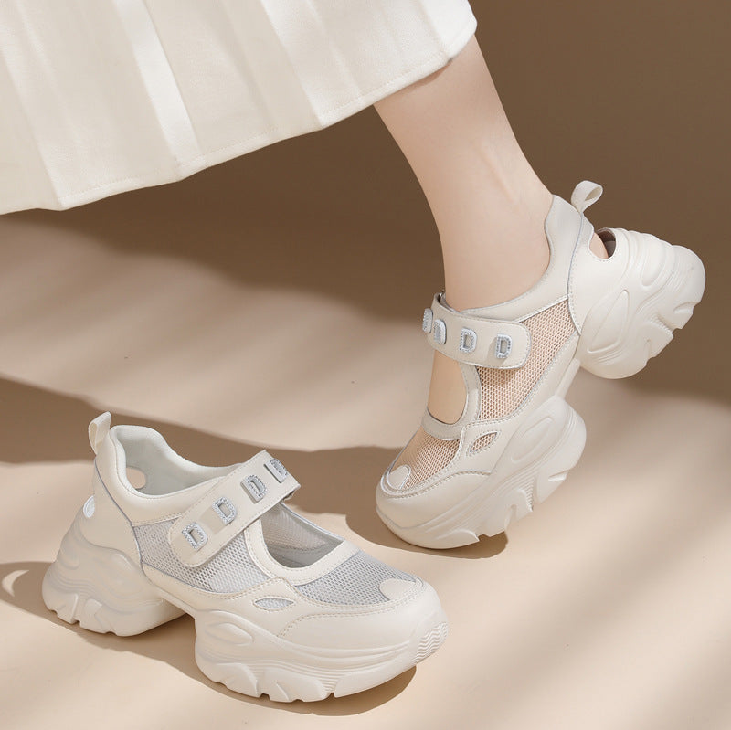 Women's Summer Wedge Platform Fashion Mesh Sports Sneakers