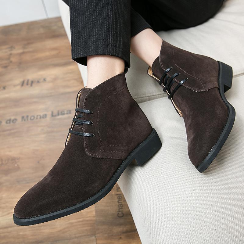 Men's Business Plus Size British Style Vintage Boots