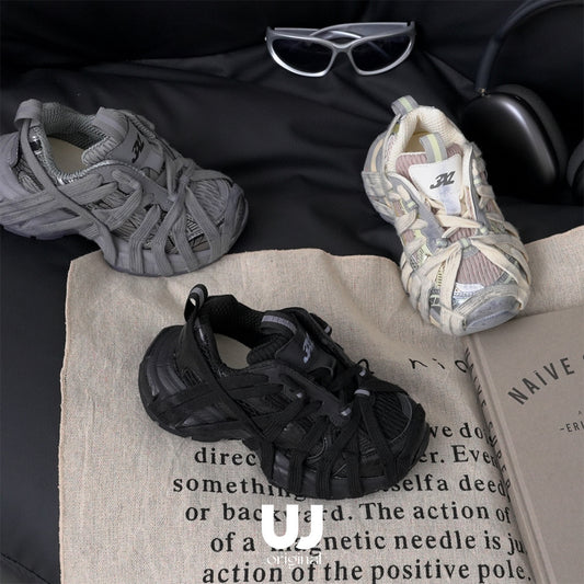 Children's Spider Web Paris Autumn Thick Bottom Kid's Sneakers
