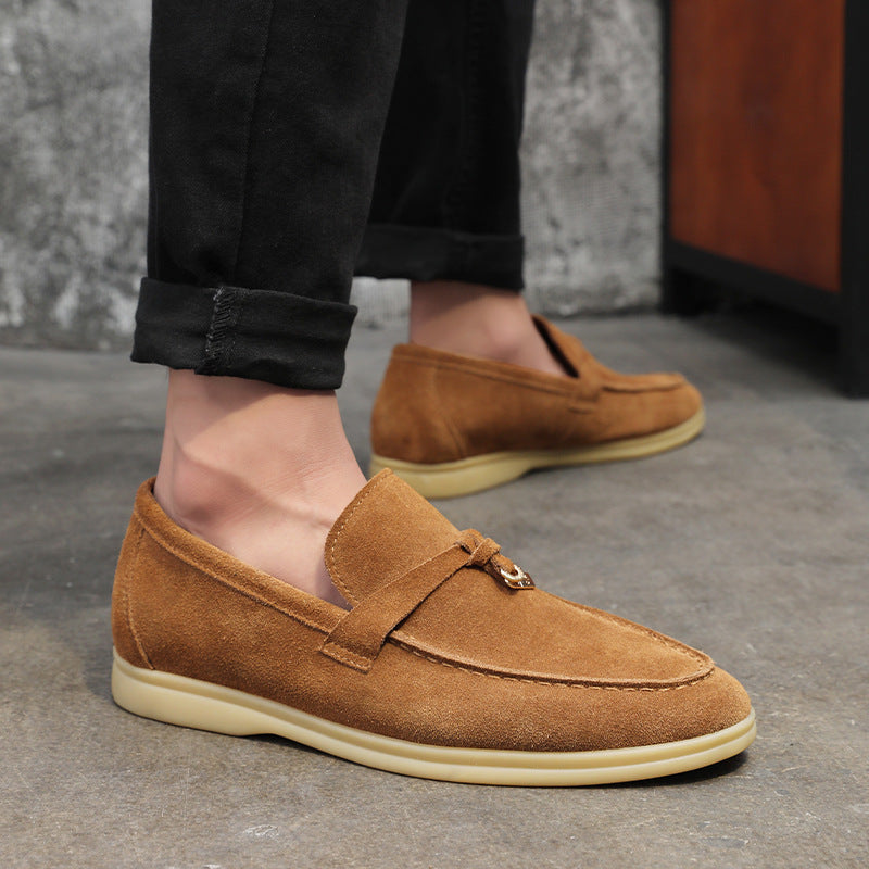 Men's British Style Tassel Advanced Slip-on Suede Leather Shoes
