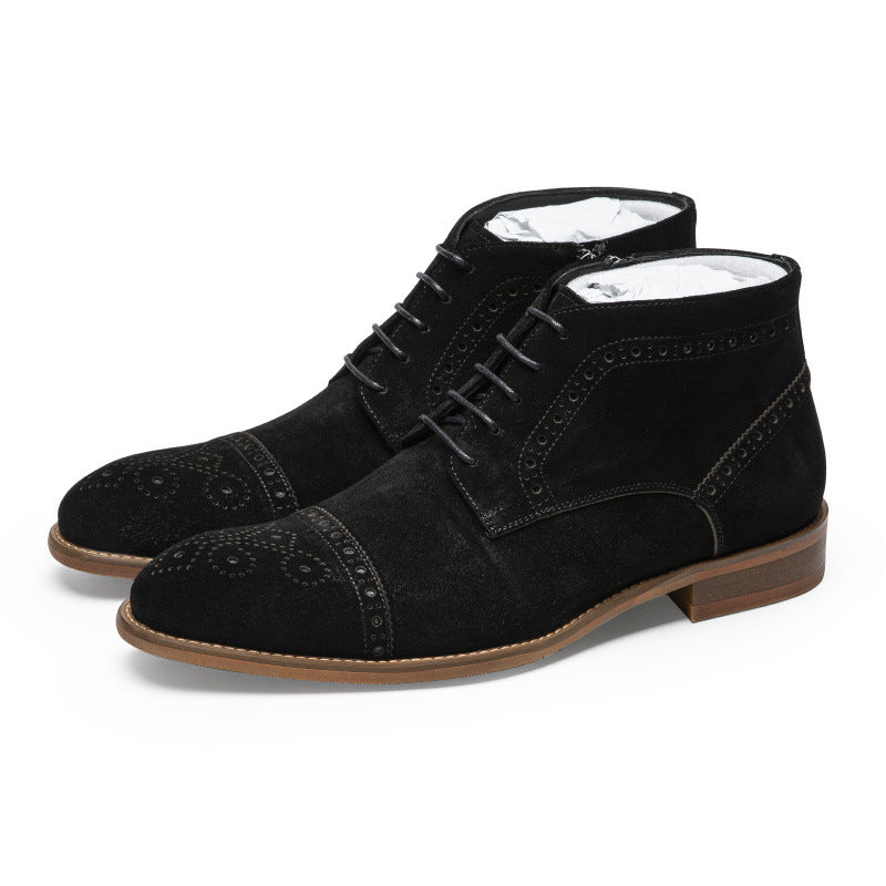 Within Hours Chelsea Retro Matte Business Formal Boots