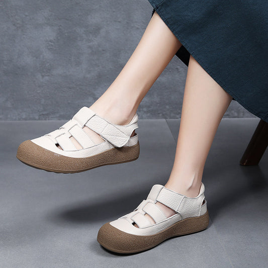 Platform Summer Leisure Pump Weaving Hollow Sandals