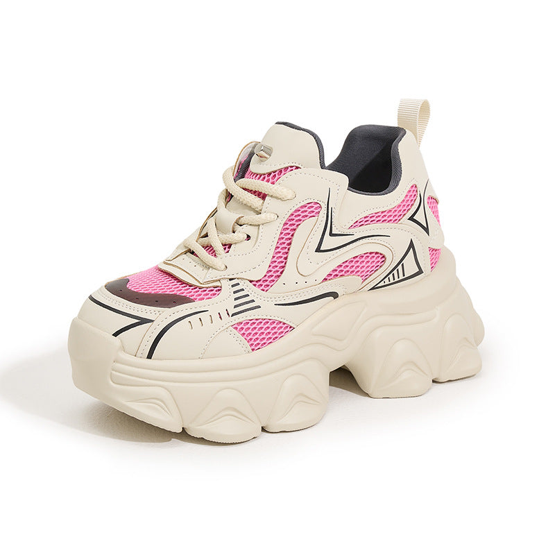 Women's Height Increasing Insole Dad Autumn Breathable Sneakers