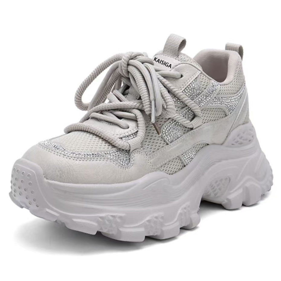 Women's Genuine Platform Dad Super Beautiful Lightweight Comfortable Women's Casual Shoes