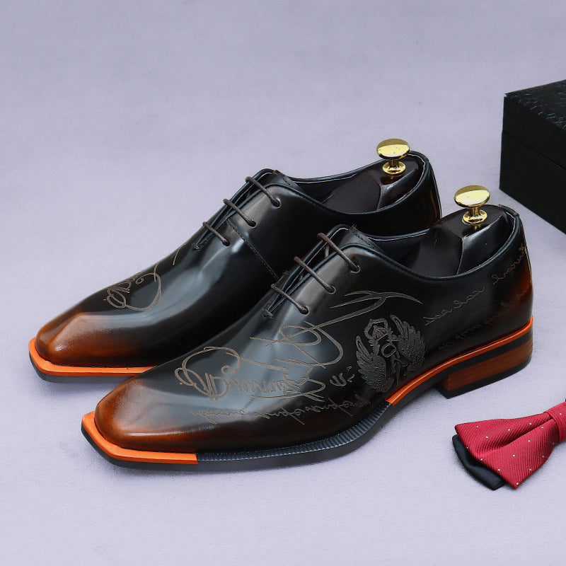Men's Promotion Business Formal Wear Oxford Cowhide Leather Shoes