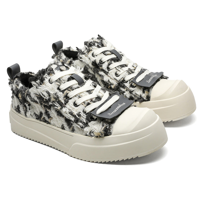 Women's & Men's Classic Style Niche Design Couple Board Canvas Shoes