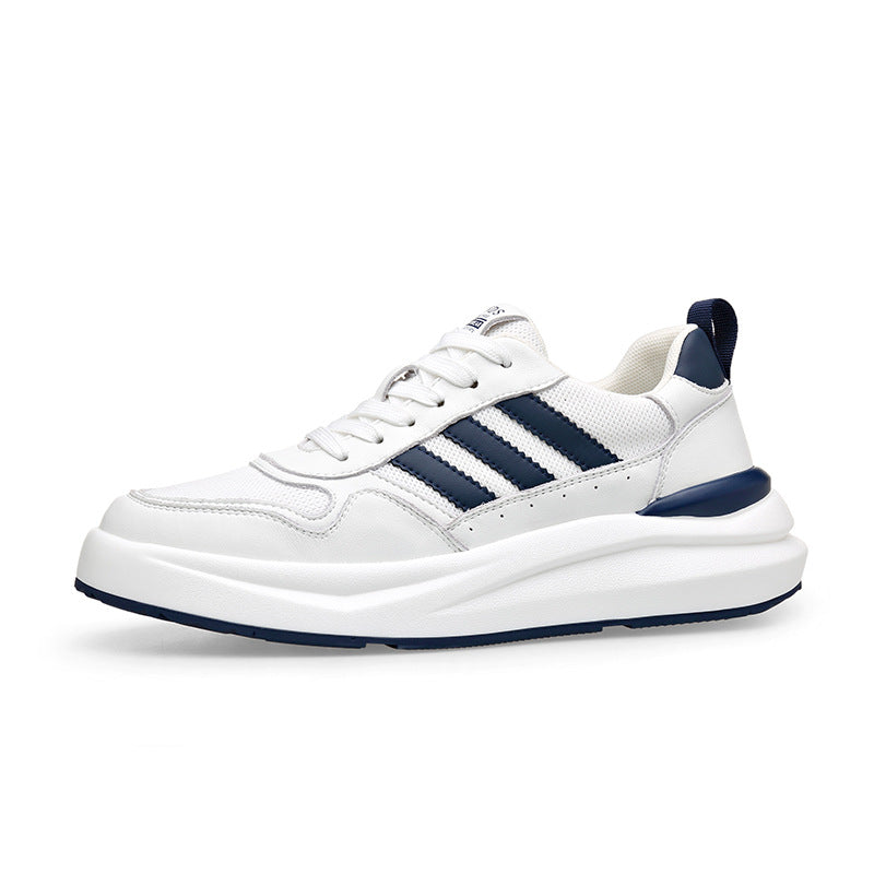 Men's Mesh White Invisible Height Increasing Insole Foam Men's Casual Shoes