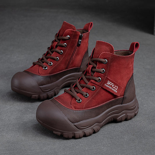 Women's Shu Ankle Retro Fashion Martin First Boots