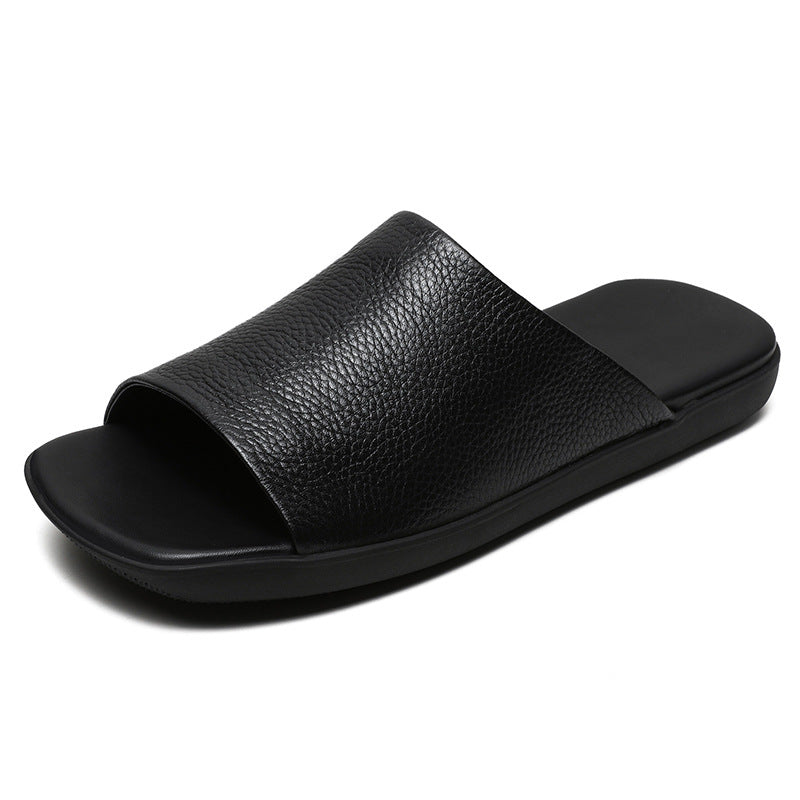 Word Art Retro Flat Bottom Lazy Sandals