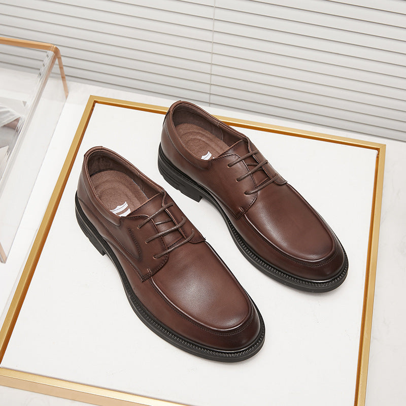 Men's Attractive Business Low Comfortable Workplace Leather Shoes