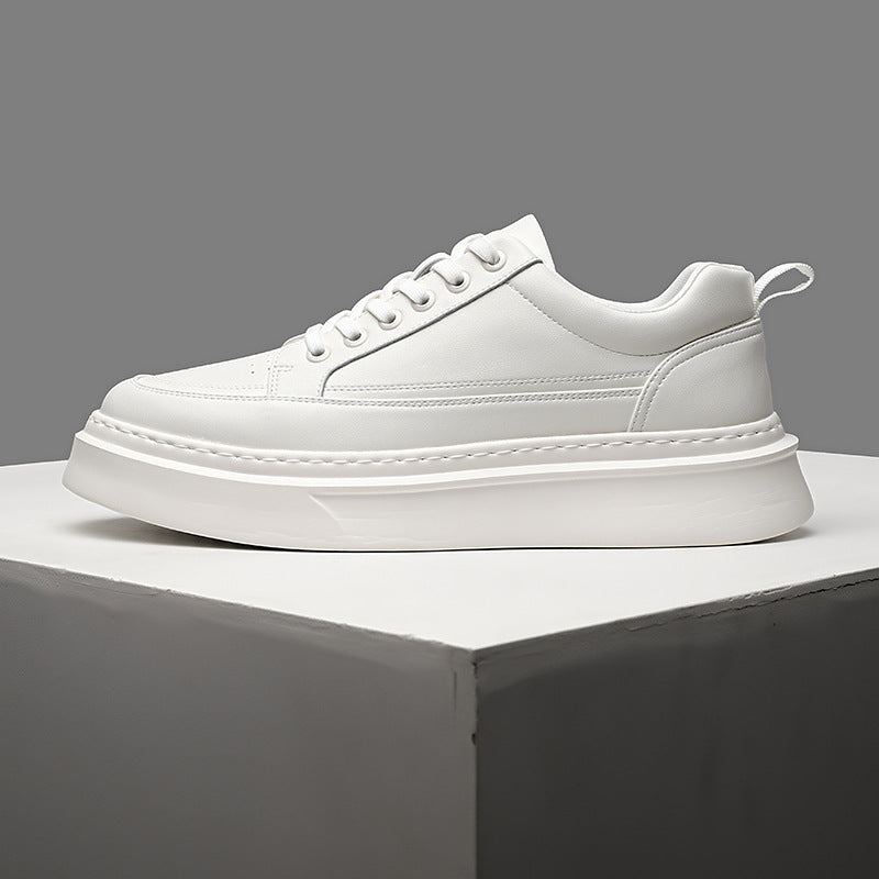 Men's Spring White Sports Breathable Platform Tide Men's Board Shoes