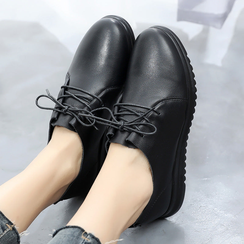 Women's Spring First Layer Pumps Comfortable Soft Bottom Flat Women's Casual Shoes