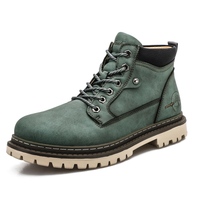 Men's Trendy Autumn British Style Martin Overalls Boots