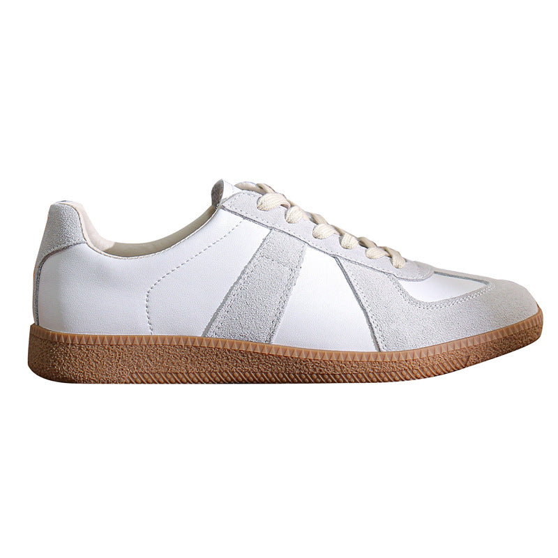 Men's Spring German Training Soft Sole Flat White Couple Men's Casual Shoes