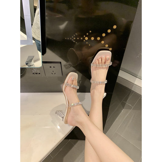 Women's Grape Mom Summer Exquisite Fairy Square Heels