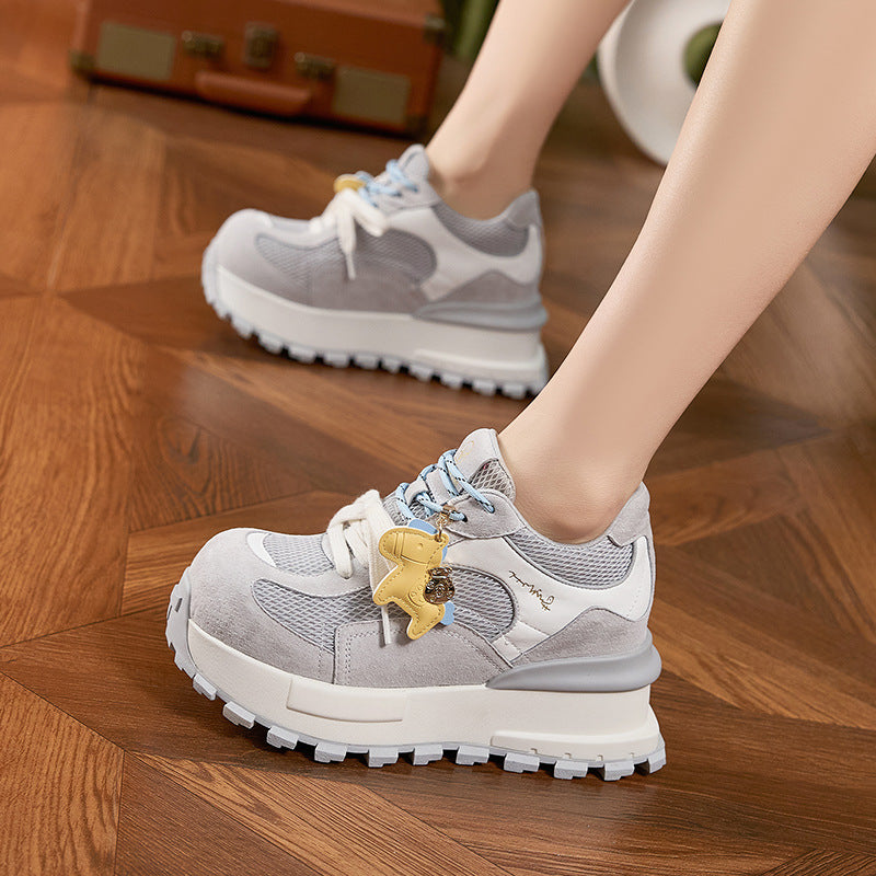Women's Thick-soled German Training Spring Double Shoelaces Leisure Women's Sports Shoes