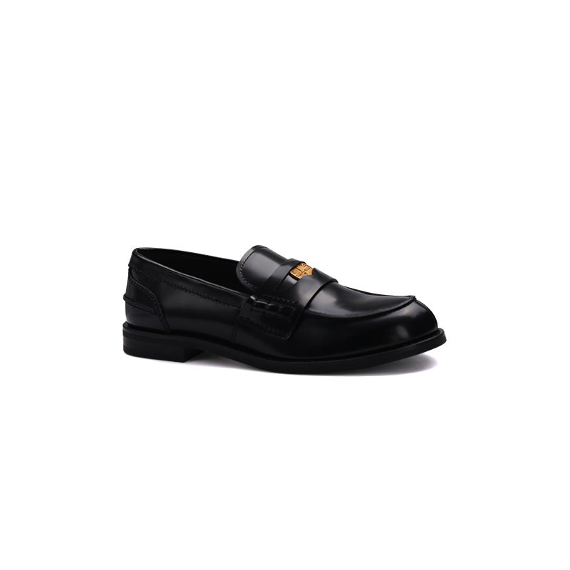 Women's Gold Buckle Pumps Chunky Platform Small Casual Shoes