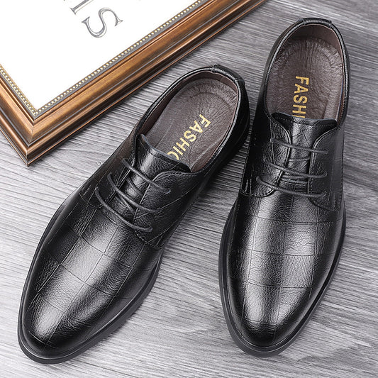 Men's Size Height Increasing Insole Formal Business Leather Shoes