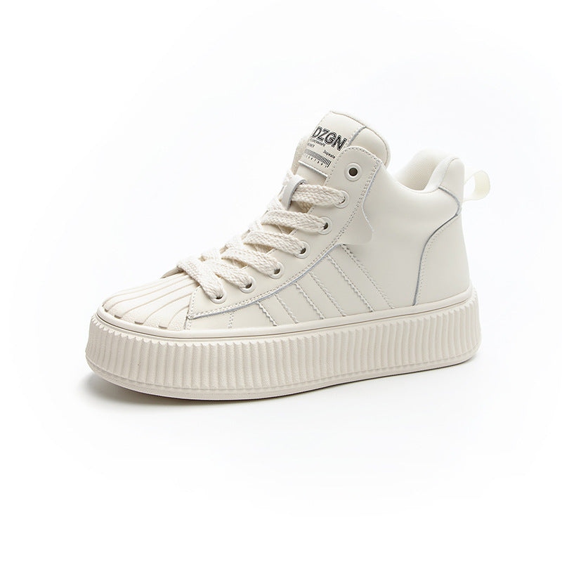 Women's Elevator White Sports Korean Style Fashion Casual Shoes