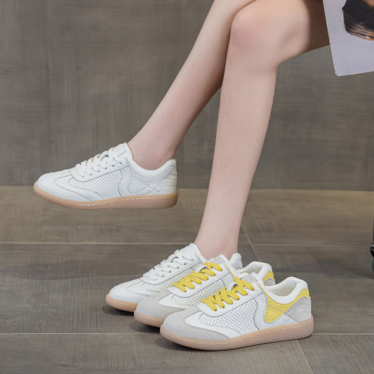 Women's White Breathable Soft Bottom Beef Tendon Comfortable Forrest Gump Training Women's Casual Shoes