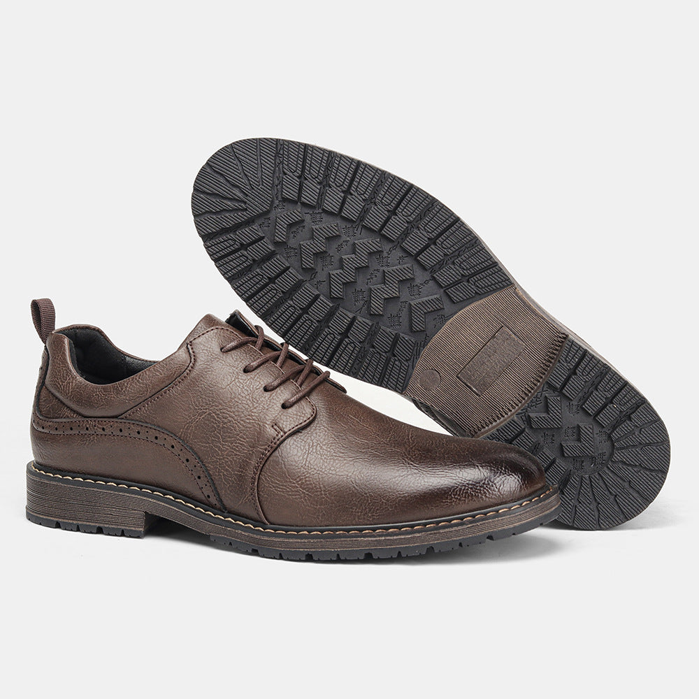 Pretty Men's Graceful Pumps Size Comfort Leather Shoes