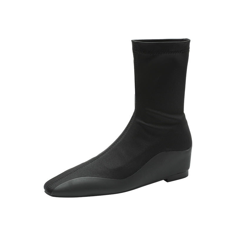 Women's Toe Soft Bottom Slimming Mid Stretch Boots