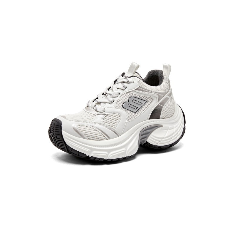 Women's Dad Summer Mesh Breathable Retro Lightweight Height Sneakers