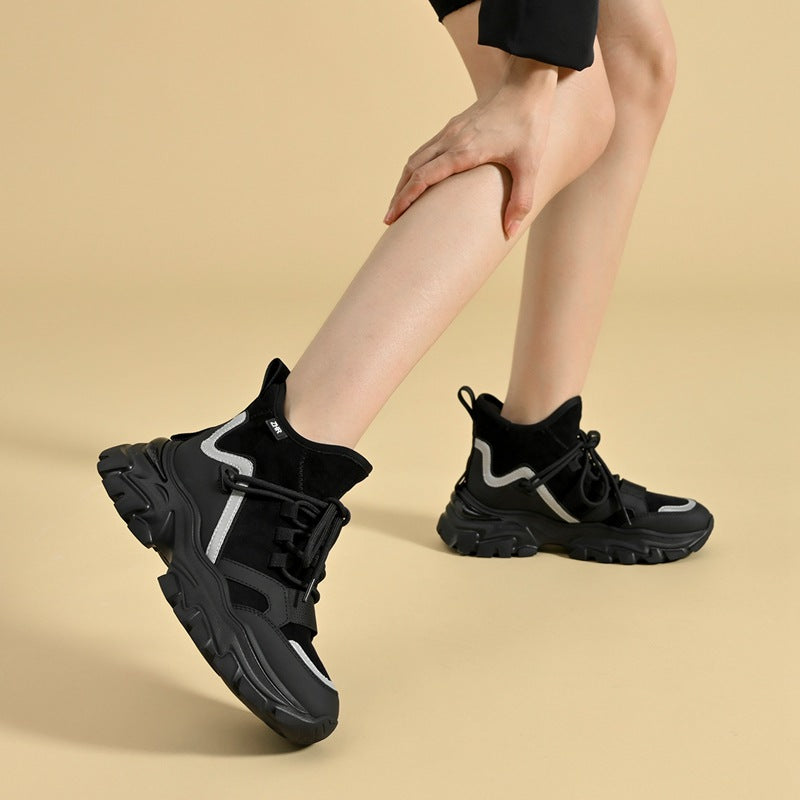 Women's Warm Platform Dad Winter Fleece-lined Bag Women's Sports Shoes