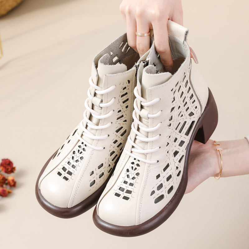 Women's Style Chunky Ankle Soft Bottom Wild Heels