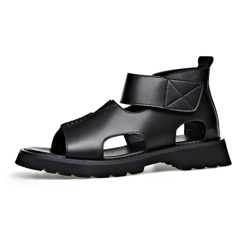 Men's Toe Plus Size Hole Thick Sole Height Sandals