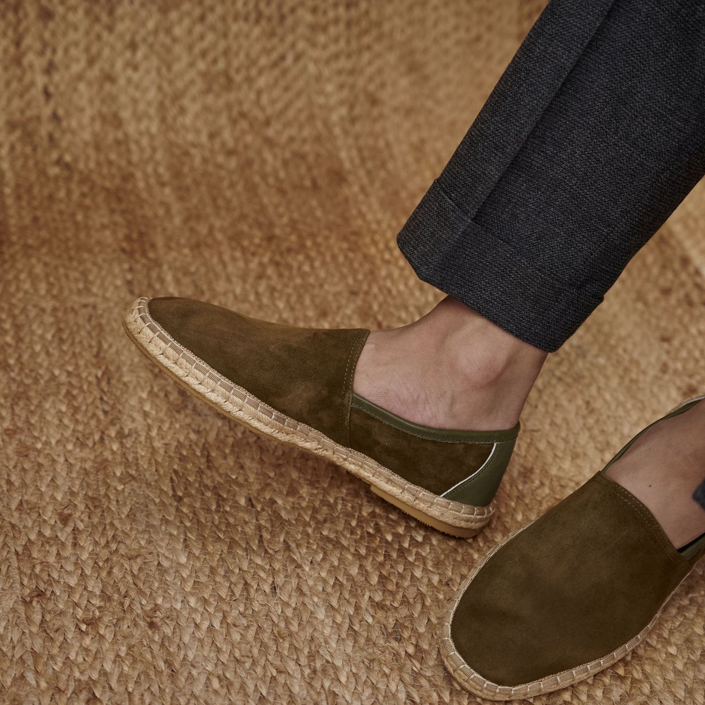 Men's Sheepskin Fisherman Flat Leisure Slip On Leather Shoes